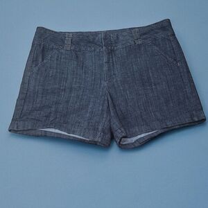 Women's Dark Denim Shorts Plus Size 20W  Cotton Stretch Classic Blue EUC